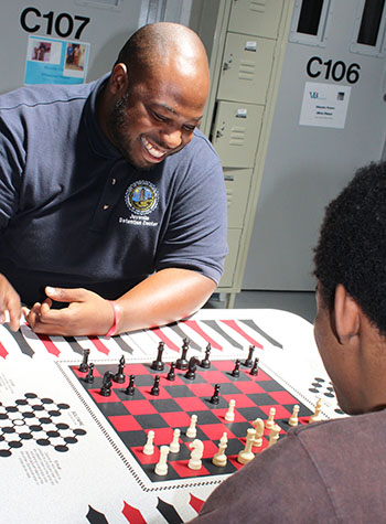 Playing chess with resident